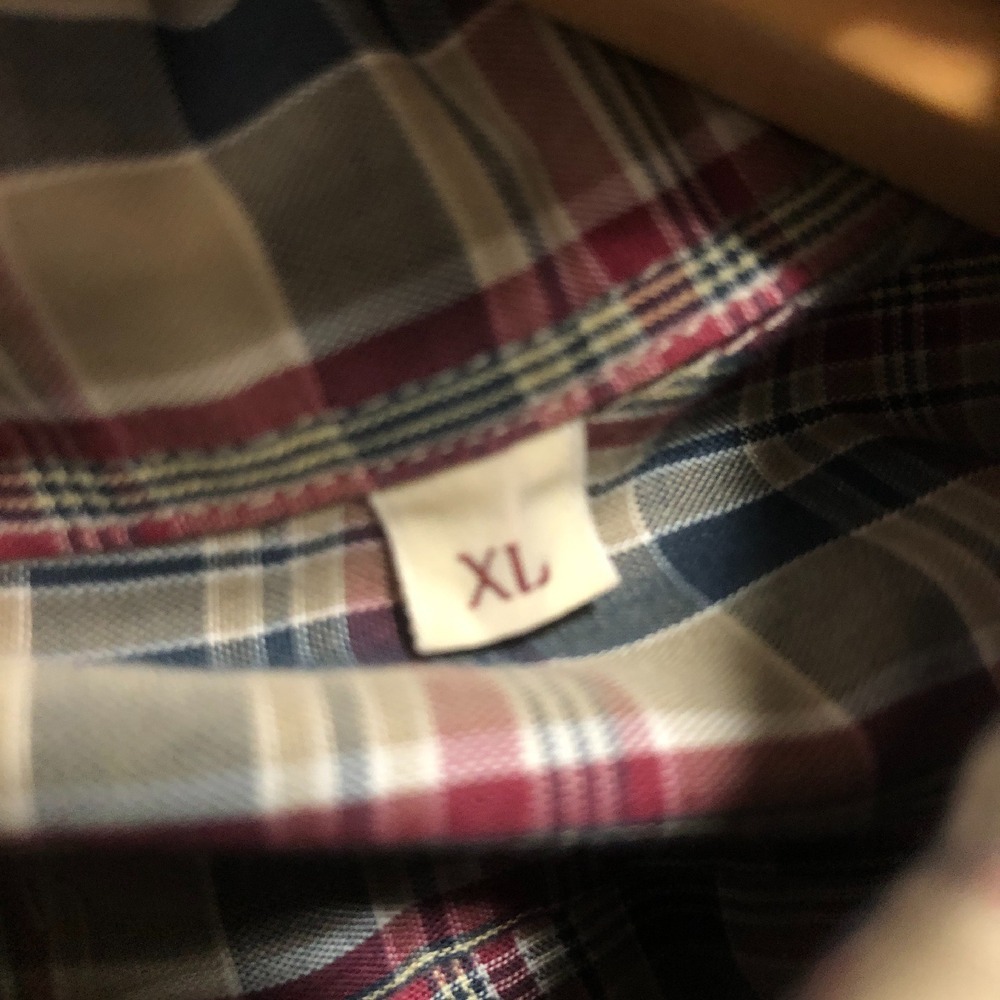 Chaps Ralph Lauren Plaid Button Down Long Sleeve Shirt XL - Picture 5 of 8
